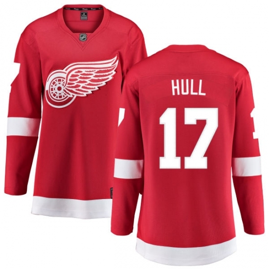 Women's Detroit Red Wings #17 Brett Hull Fanatics Branded Red Home Breakaway NHL Jersey Women's Detroit Red Wings #17 Brett Hull Fanatics Branded Red Home Breakaway NHL Jersey