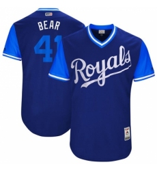 Men's Majestic Kansas City Royals #41 Danny Duffy 