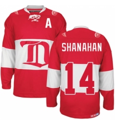 Men's CCM Detroit Red Wings #14 Brendan Shanahan Premier Red Winter Classic Throwback NHL Jersey