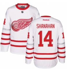 Men's Reebok Detroit Red Wings #14 Brendan Shanahan Authentic White 2017 Centennial Classic NHL Jersey Men's Reebok Detroit Red Wings #14 Brendan Shanahan Authentic White 2017 Centennial Classic NHL Jersey