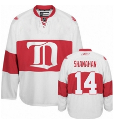 Men's Reebok Detroit Red Wings #14 Brendan Shanahan Authentic White Third NHL Jersey