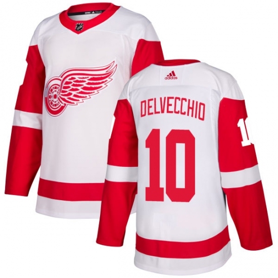 Youth Adidas Detroit Red Wings #10 Alex Delvecchio Authentic White Away NHL Jersey Youth Adidas Detroit Red Wings #10 Alex Delvecchio Authentic White Away NHL Jersey