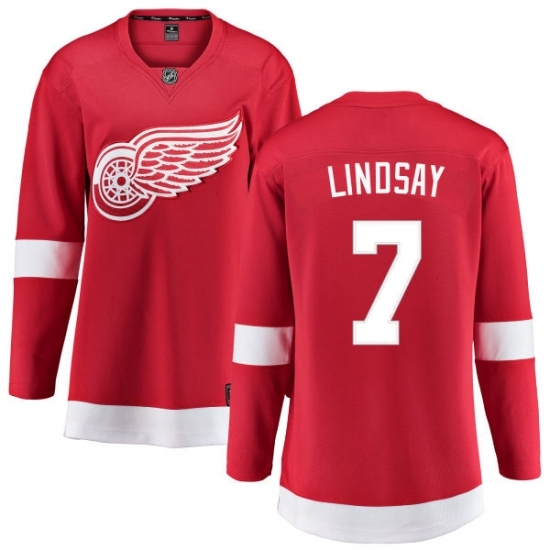 Women's Detroit Red Wings #7 Ted Lindsay Fanatics Branded Red Home Breakaway NHL Jersey Women's Detroit Red Wings #7 Ted Lindsay Fanatics Branded Red Home Breakaway NHL Jersey