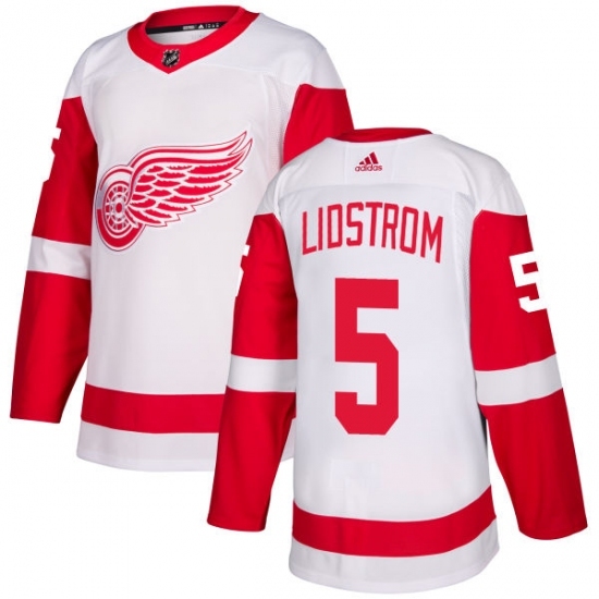 Women's Adidas Detroit Red Wings #5 Nicklas Lidstrom Authentic White Away NHL Jersey Women's Adidas Detroit Red Wings #5 Nicklas Lidstrom Authentic White Away NHL Jersey