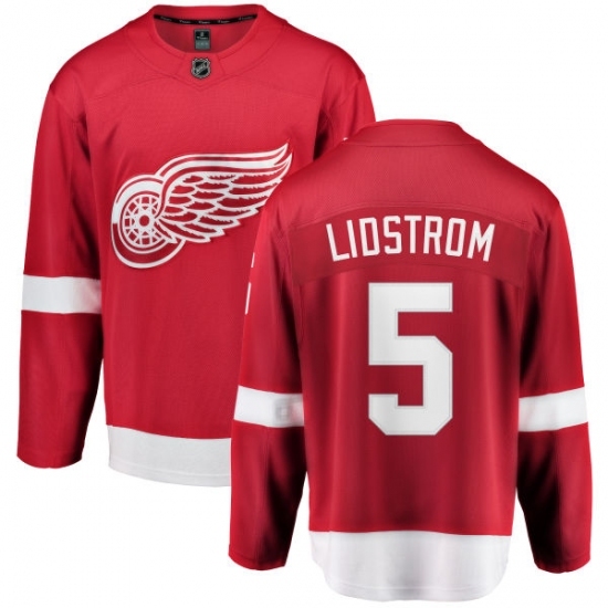 Youth Detroit Red Wings #5 Nicklas Lidstrom Fanatics Branded Red Home Breakaway NHL Jersey Youth Detroit Red Wings #5 Nicklas Lidstrom Fanatics Branded Red Home Breakaway NHL Jersey