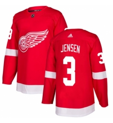 Youth Adidas Detroit Red Wings #3 Nick Jensen Authentic Red Home NHL Jersey