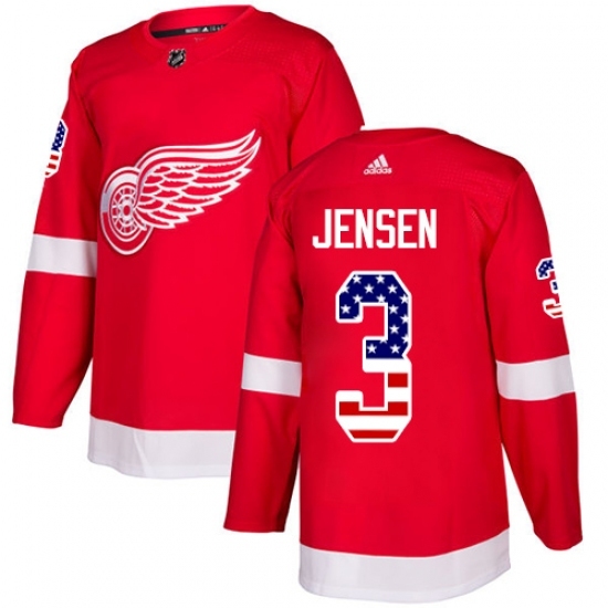 Youth Adidas Detroit Red Wings #3 Nick Jensen Authentic Red USA Flag Fashion NHL Jersey Youth Adidas Detroit Red Wings #3 Nick Jensen Authentic Red USA Flag Fashion NHL Jersey