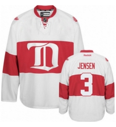 Youth Reebok Detroit Red Wings #3 Nick Jensen Authentic White Third NHL Jersey
