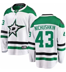 Men's Dallas Stars #43 Valeri Nichushkin Fanatics Branded White Away Breakaway NHL Jersey