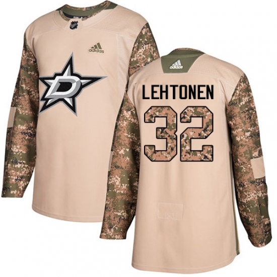 Youth Adidas Dallas Stars #32 Kari Lehtonen Authentic Camo Veterans Day Practice NHL Jersey Youth Adidas Dallas Stars #32 Kari Lehtonen Authentic Camo Veterans Day Practice NHL Jersey