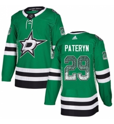Men's Adidas Dallas Stars #29 Greg Pateryn Authentic Green Drift Fashion NHL Jersey