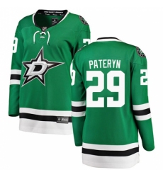 Women's Dallas Stars #29 Greg Pateryn Authentic Green Home Fanatics Branded Breakaway NHL Jersey