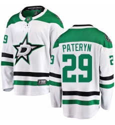 Youth Dallas Stars #29 Greg Pateryn Authentic White Away Fanatics Branded Breakaway NHL Jersey