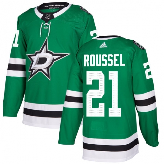 Men's Adidas Dallas Stars #21 Antoine Roussel Authentic Green Home NHL Jersey Men's Adidas Dallas Stars #21 Antoine Roussel Authentic Green Home NHL Jersey