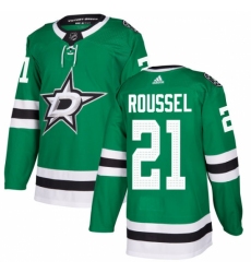 Youth Adidas Dallas Stars #21 Antoine Roussel Authentic Green Home NHL Jersey
