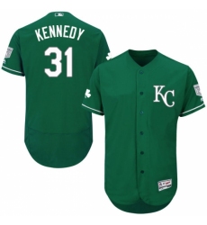 Men's Majestic Kansas City Royals #31 Ian Kennedy Green Celtic Flexbase Authentic Collection MLB Jersey Men's Majestic Kansas City Royals #31 Ian Kennedy Green Celtic Flexbase Authentic Collection MLB Jersey
