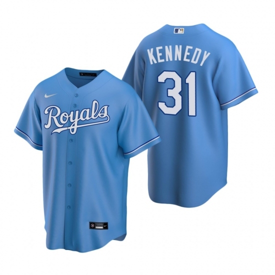 Men's Nike Kansas City Royals #31 Ian Kennedy Light Blue Alternate Stitched Baseball Jersey Men's Nike Kansas City Royals #31 Ian Kennedy Light Blue Alternate Stitched Baseball Jersey