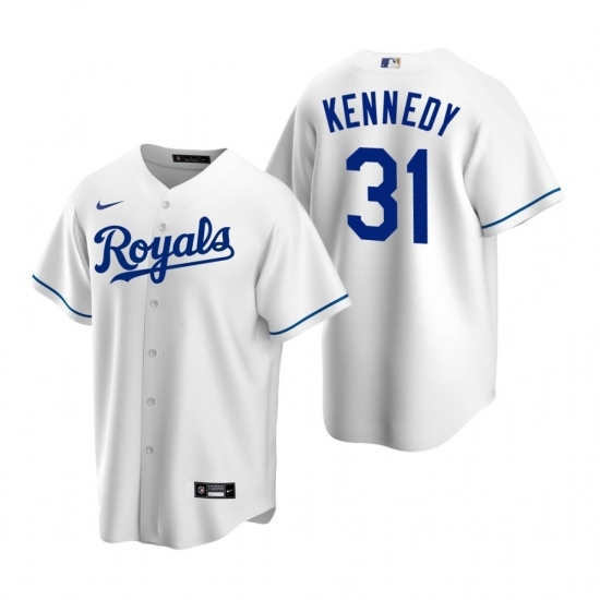 Men's Nike Kansas City Royals #31 Ian Kennedy White Home Stitched Baseball Jersey Men's Nike Kansas City Royals #31 Ian Kennedy White Home Stitched Baseball Jersey