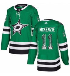 Men's Adidas Dallas Stars #11 Curtis McKenzie Authentic Green Drift Fashion NHL Jersey