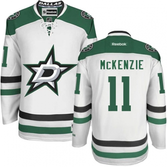 Men's Reebok Dallas Stars #11 Curtis McKenzie Authentic White Away NHL Jersey Men's Reebok Dallas Stars #11 Curtis McKenzie Authentic White Away NHL Jersey