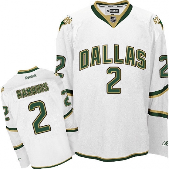 Men's Reebok Dallas Stars #2 Dan Hamhuis Authentic White Third NHL Jersey Men's Reebok Dallas Stars #2 Dan Hamhuis Authentic White Third NHL Jersey
