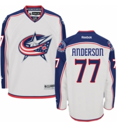 Women's Reebok Columbus Blue Jackets #77 Josh Anderson Authentic White Away NHL Jersey Women's Reebok Columbus Blue Jackets #77 Josh Anderson Authentic White Away NHL Jersey