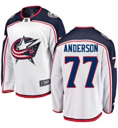 Youth Columbus Blue Jackets #77 Josh Anderson Fanatics Branded White Away Breakaway NHL Jersey Youth Columbus Blue Jackets #77 Josh Anderson Fanatics Branded White Away Breakaway NHL Jersey