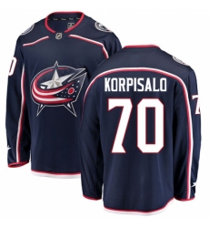 Youth Columbus Blue Jackets #70 Joonas Korpisalo Fanatics Branded Navy Blue Home Breakaway NHL Jersey Youth Columbus Blue Jackets #70 Joonas Korpisalo Fanatics Branded Navy Blue Home Breakaway NHL Jersey