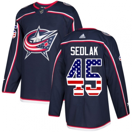 Youth Adidas Columbus Blue Jackets #45 Lukas Sedlak Authentic Navy Blue USA Flag Fashion NHL Jersey Youth Adidas Columbus Blue Jackets #45 Lukas Sedlak Authentic Navy Blue USA Flag Fashion NHL Jersey