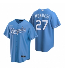 Men's Nike Kansas City Royals #27 Adalberto Mondesi Light Blue Alternate Stitched Baseball Jersey Men's Nike Kansas City Royals #27 Adalberto Mondesi Light Blue Alternate Stitched Baseball Jersey
