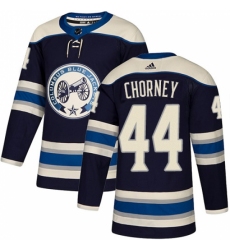 Men's Adidas Columbus Blue Jackets #44 Taylor Chorney Authentic Navy Blue Alternate NHL Jersey