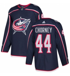 Men's Adidas Columbus Blue Jackets #44 Taylor Chorney Authentic Navy Blue Home NHL Jersey
