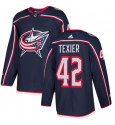 Youth Adidas Columbus Blue Jackets #42 Alexandre Texier Authentic Navy Blue Home NHL Jersey Youth Adidas Columbus Blue Jackets #42 Alexandre Texier Authentic Navy Blue Home NHL Jersey