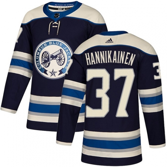 Youth Adidas Columbus Blue Jackets #37 Markus Hannikainen Authentic Navy Blue Alternate NHL Jersey Youth Adidas Columbus Blue Jackets #37 Markus Hannikainen Authentic Navy Blue Alternate NHL Jersey
