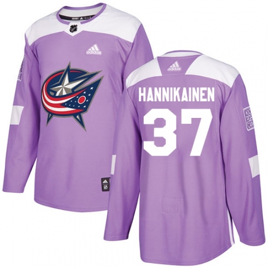 Youth Adidas Columbus Blue Jackets #37 Markus Hannikainen Authentic Purple Fights Cancer Practice NHL Jersey Youth Adidas Columbus Blue Jackets #37 Markus Hannikainen Authentic Purple Fights Cancer Practice NHL Jersey