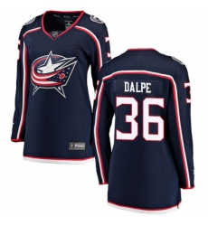 Women's Columbus Blue Jackets #36 Zac Dalpe Fanatics Branded Navy Blue Home Breakaway NHL Jersey