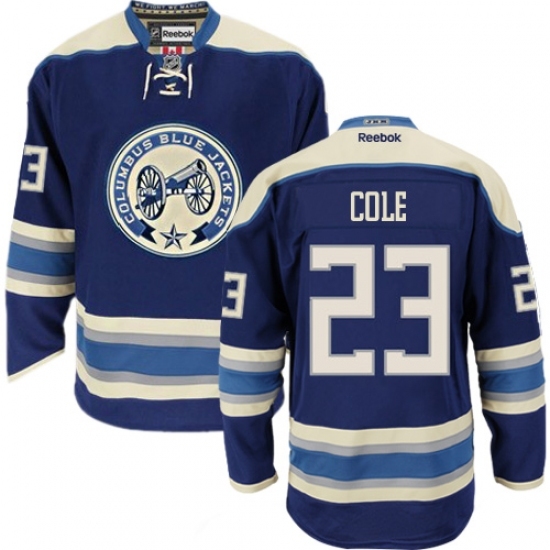Women's Reebok Columbus Blue Jackets #23 Ian Cole Authentic Navy Blue Third NHL Jersey Women's Reebok Columbus Blue Jackets #23 Ian Cole Authentic Navy Blue Third NHL Jersey
