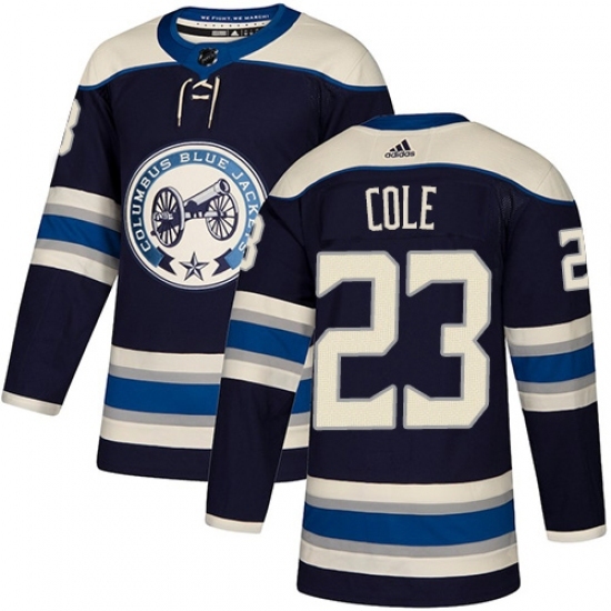 Youth Adidas Columbus Blue Jackets #23 Ian Cole Authentic Navy Blue Alternate NHL Jersey Youth Adidas Columbus Blue Jackets #23 Ian Cole Authentic Navy Blue Alternate NHL Jersey