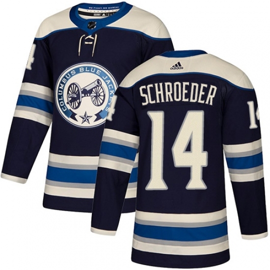 Youth Adidas Columbus Blue Jackets #14 Jordan Schroeder Authentic Navy Blue Alternate NHL Jersey Youth Adidas Columbus Blue Jackets #14 Jordan Schroeder Authentic Navy Blue Alternate NHL Jersey