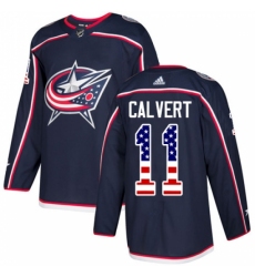 Men's Adidas Columbus Blue Jackets #11 Matt Calvert Authentic Navy Blue USA Flag Fashion NHL Jersey Men's Adidas Columbus Blue Jackets #11 Matt Calvert Authentic Navy Blue USA Flag Fashion NHL Jersey