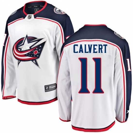 Youth Columbus Blue Jackets #11 Matt Calvert Fanatics Branded White Away Breakaway NHL Jersey Youth Columbus Blue Jackets #11 Matt Calvert Fanatics Branded White Away Breakaway NHL Jersey