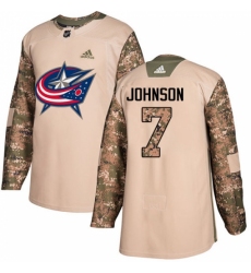 Youth Adidas Columbus Blue Jackets #7 Jack Johnson Authentic Camo Veterans Day Practice NHL Jersey Youth Adidas Columbus Blue Jackets #7 Jack Johnson Authentic Camo Veterans Day Practice NHL Jersey