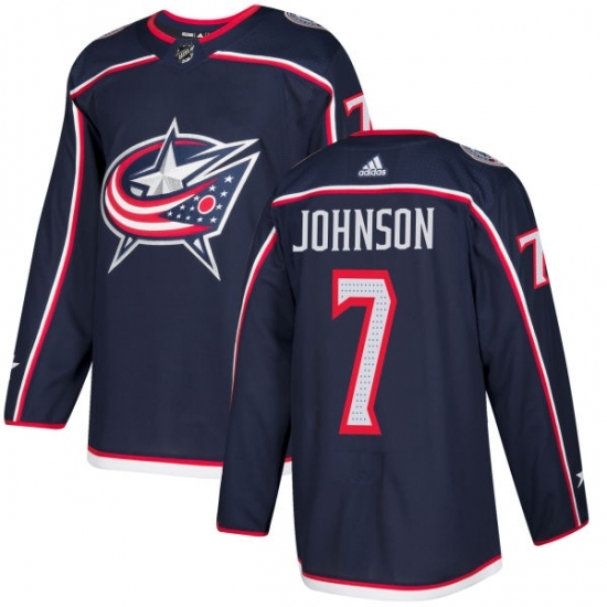 Youth Adidas Columbus Blue Jackets #7 Jack Johnson Authentic Navy Blue Home NHL Jersey Youth Adidas Columbus Blue Jackets #7 Jack Johnson Authentic Navy Blue Home NHL Jersey
