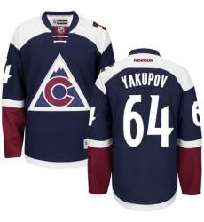 Men's Reebok Colorado Avalanche #64 Nail Yakupov Authentic Blue Third NHL Jersey