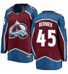 Women's Colorado Avalanche #45 Jonathan Bernier Fanatics Branded Maroon Home Breakaway NHL Jersey