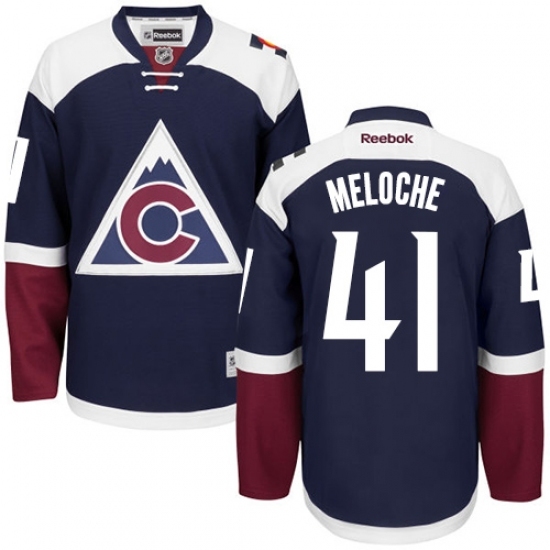 Women's Reebok Colorado Avalanche #41 Nicolas Meloche Authentic Blue Third NHL Jersey Women's Reebok Colorado Avalanche #41 Nicolas Meloche Authentic Blue Third NHL Jersey