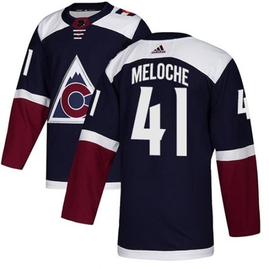 Youth Adidas Colorado Avalanche #41 Nicolas Meloche Authentic Navy Blue Alternate NHL Jersey Youth Adidas Colorado Avalanche #41 Nicolas Meloche Authentic Navy Blue Alternate NHL Jersey