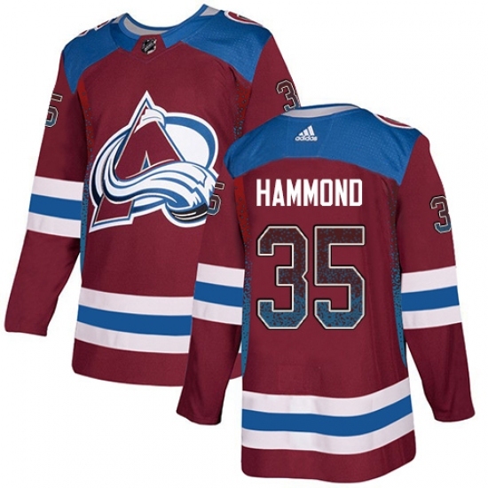 Men's Adidas Colorado Avalanche #35 Andrew Hammond Authentic Burgundy Drift Fashion NHL Jersey Men's Adidas Colorado Avalanche #35 Andrew Hammond Authentic Burgundy Drift Fashion NHL Jersey