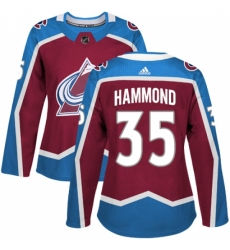 Women's Adidas Colorado Avalanche #35 Andrew Hammond Authentic Burgundy Red Home NHL Jersey Women's Adidas Colorado Avalanche #35 Andrew Hammond Authentic Burgundy Red Home NHL Jersey