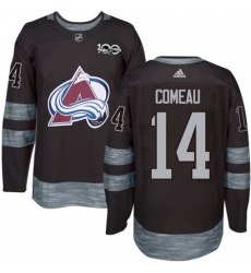 Men's Adidas Colorado Avalanche #14 Blake Comeau Authentic Black 1917-2017 100th Anniversary NHL Jersey Men's Adidas Colorado Avalanche #14 Blake Comeau Authentic Black 1917-2017 100th Anniversary NHL Jersey